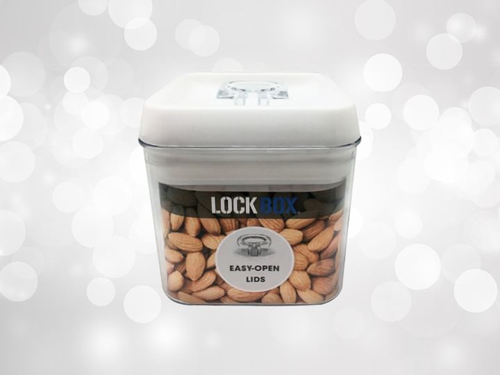 Mini Airtight Food Storage container against silver background