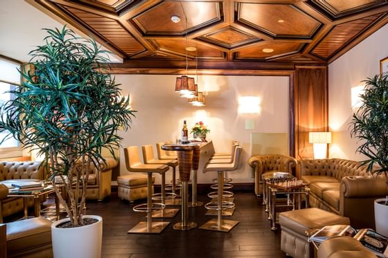 Seating arrangements in Cigar Lounge at Hotel Sternen Oerlikon