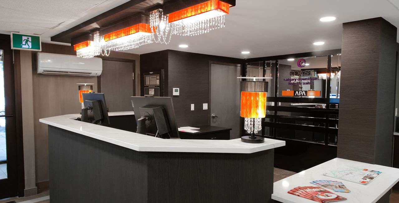 Coast Calgary Downtown Hotel & Suites by APA front desk