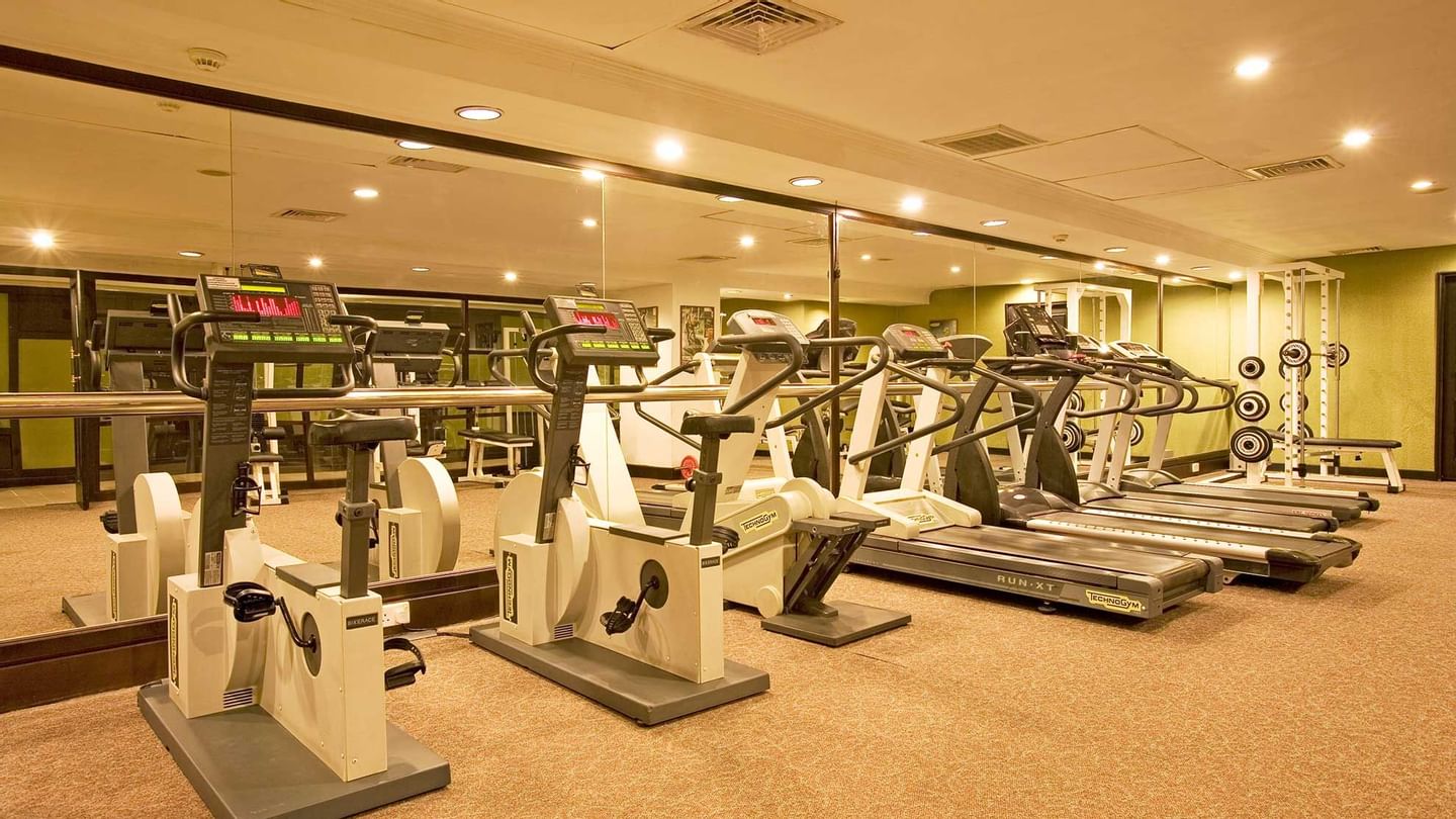 Fitness Centre with exercise machines at Sunway Hotel Phnom Penh