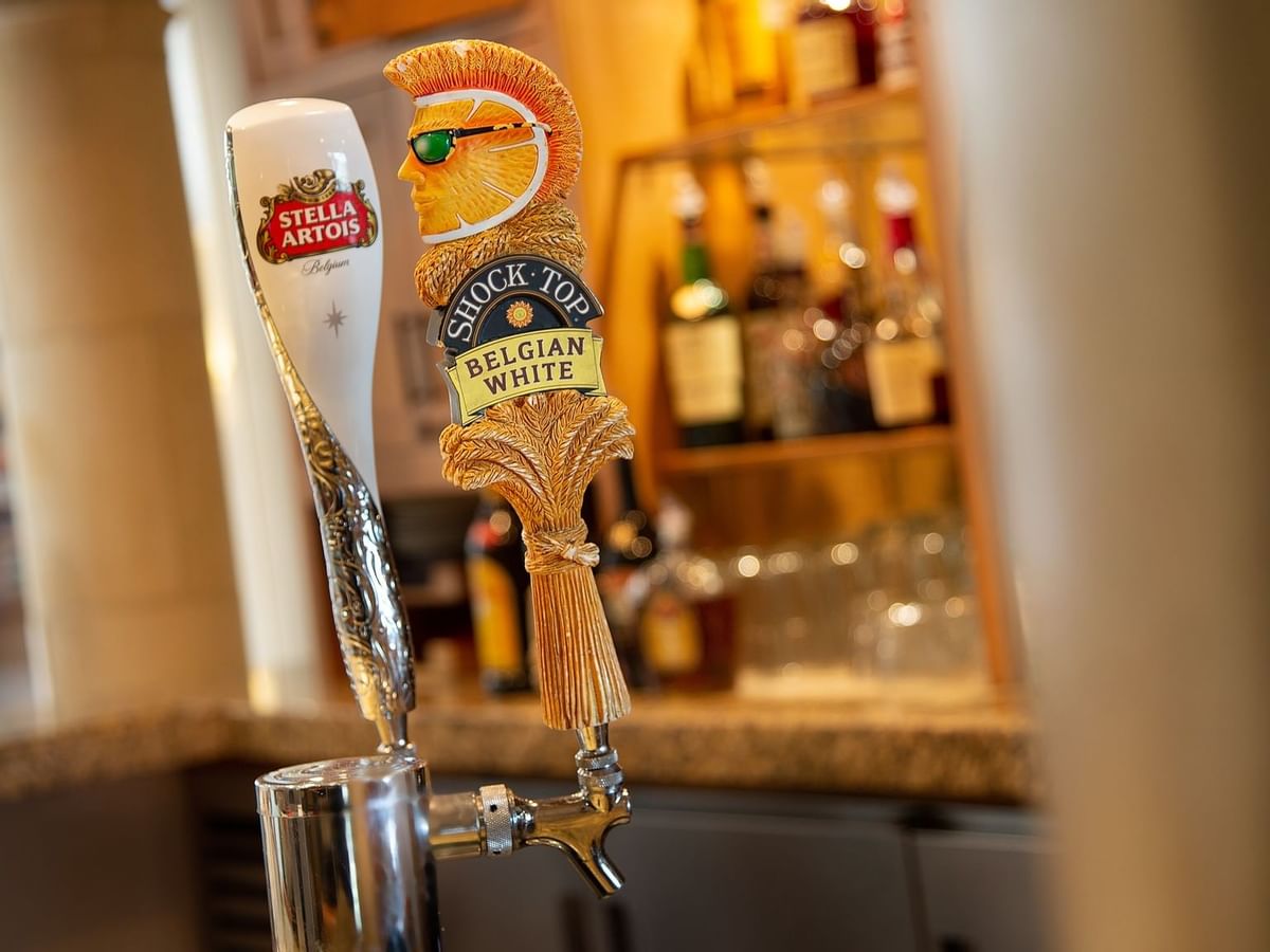 Taps for Stella Artois and Shock Top Belgian White
