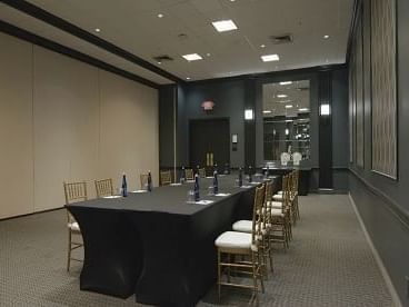 Table arrangement in hall of states B at Capitol Skyline Hotel