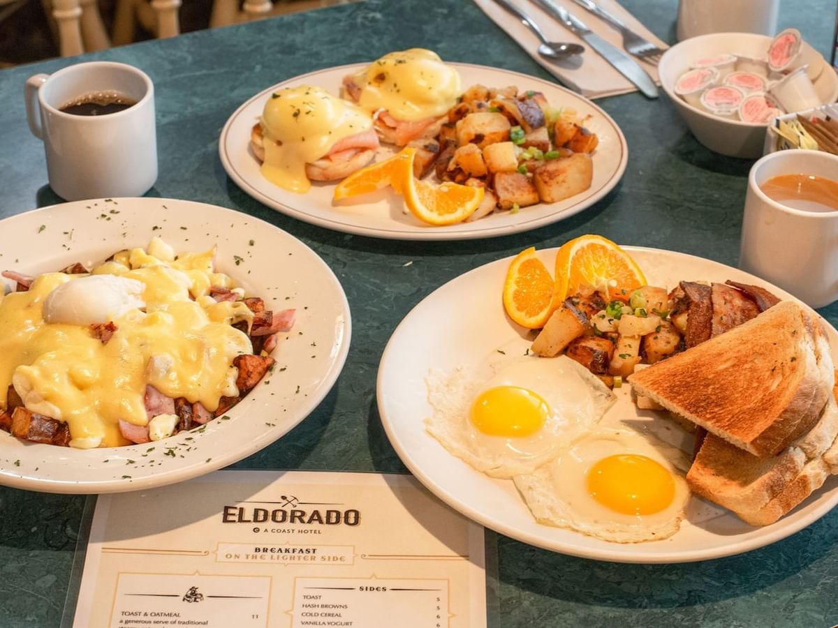 Plate of breakfast food
