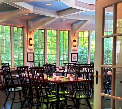 Interior view of seasons Restaurant at Avon Old Farms Hotel