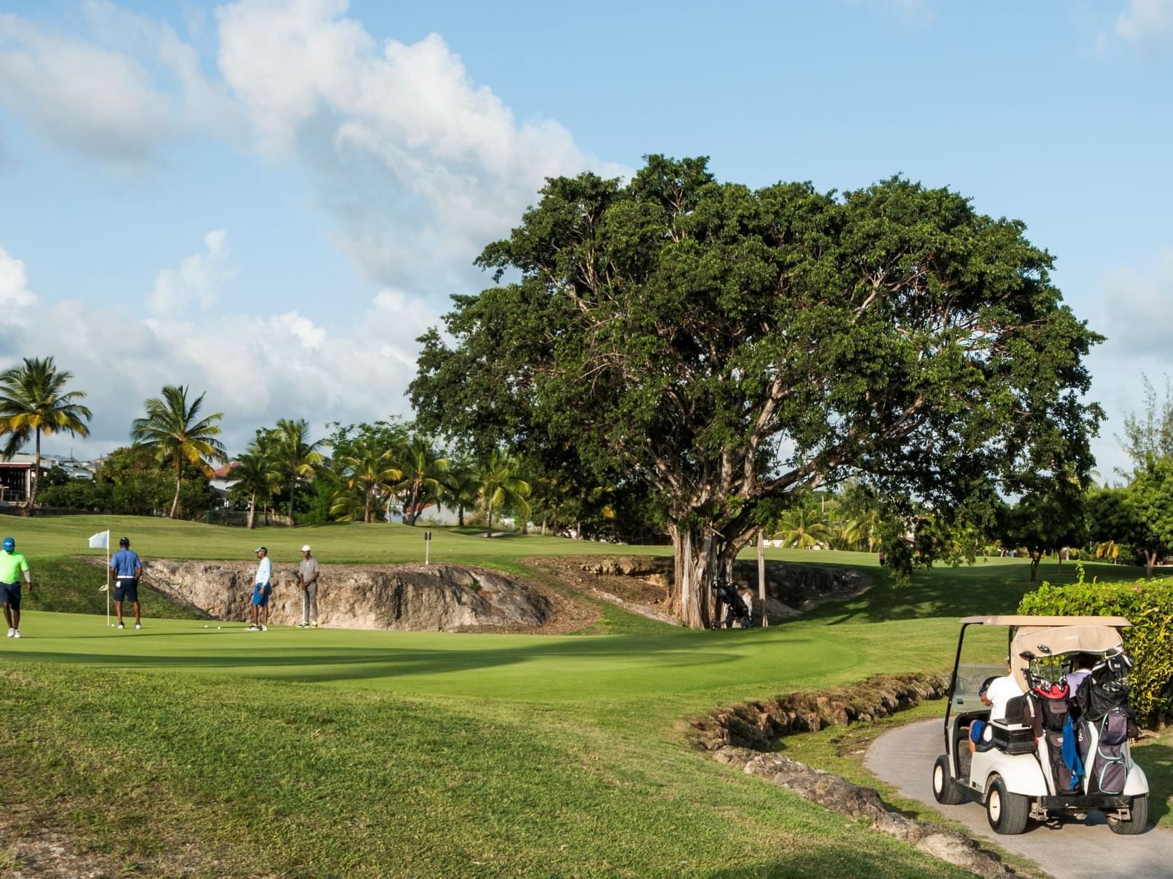 People at Barbados Golf Club near Southern Palms Beach Club