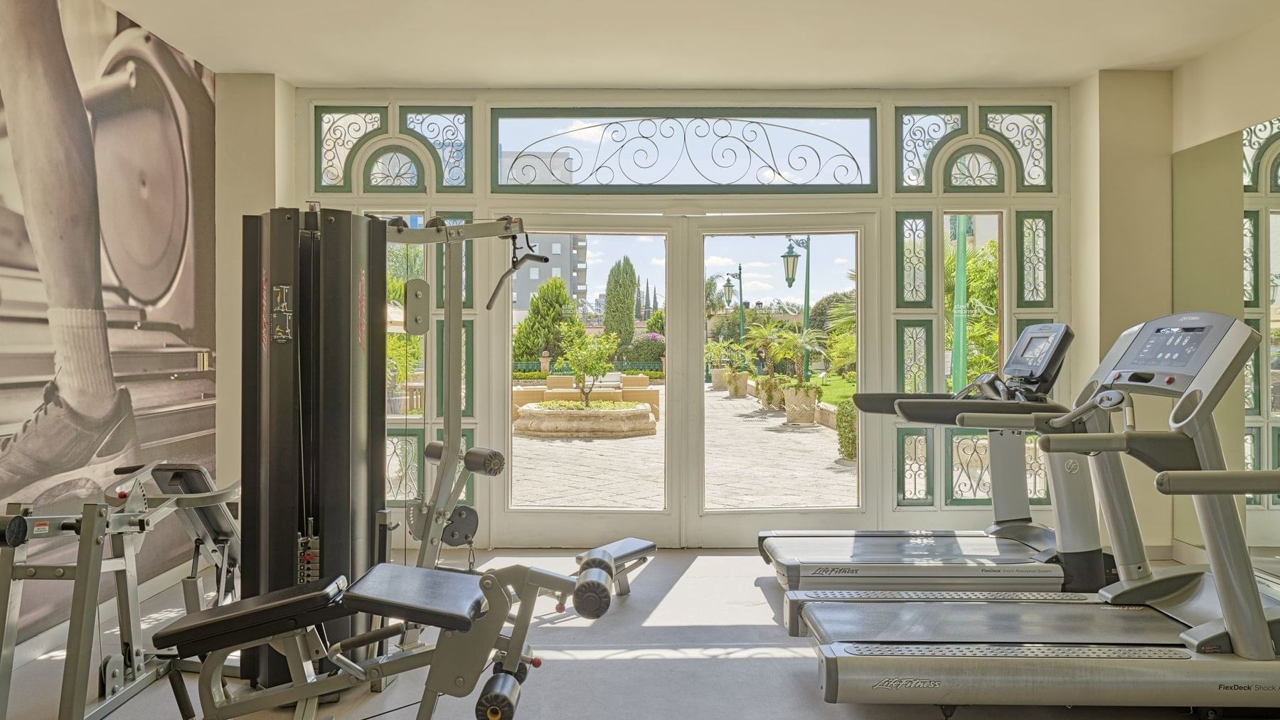 Equipment in the hotel Fitness center at FA Aguascalientes