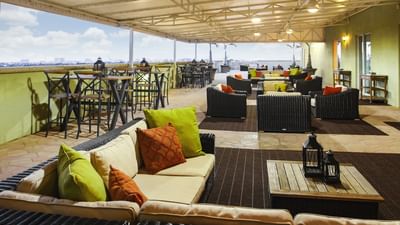 terrace with outdoor futniture