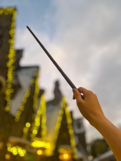 Celebrate the holidays in theme park style with a visit to the snowy, quaint village of Hogsmeade in Island of Adventure’s Harry Potter World.  