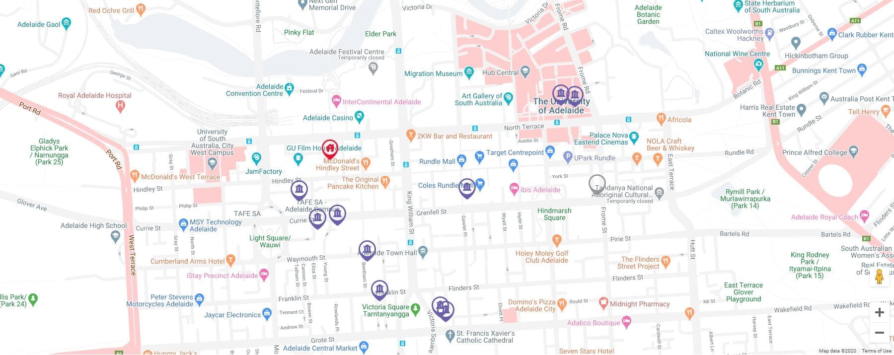 UniLodge Metro Adelaide Map