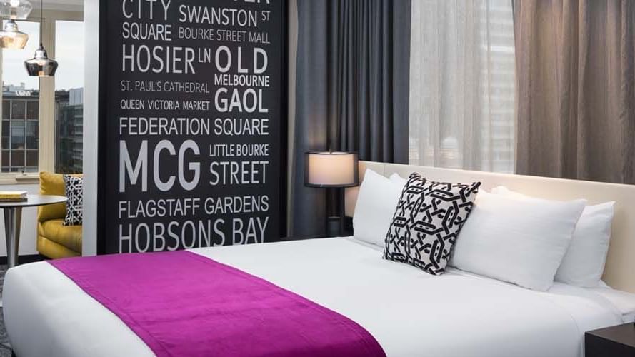 Premium Deluxe Room with king bed at Pullman Melbourne CBD