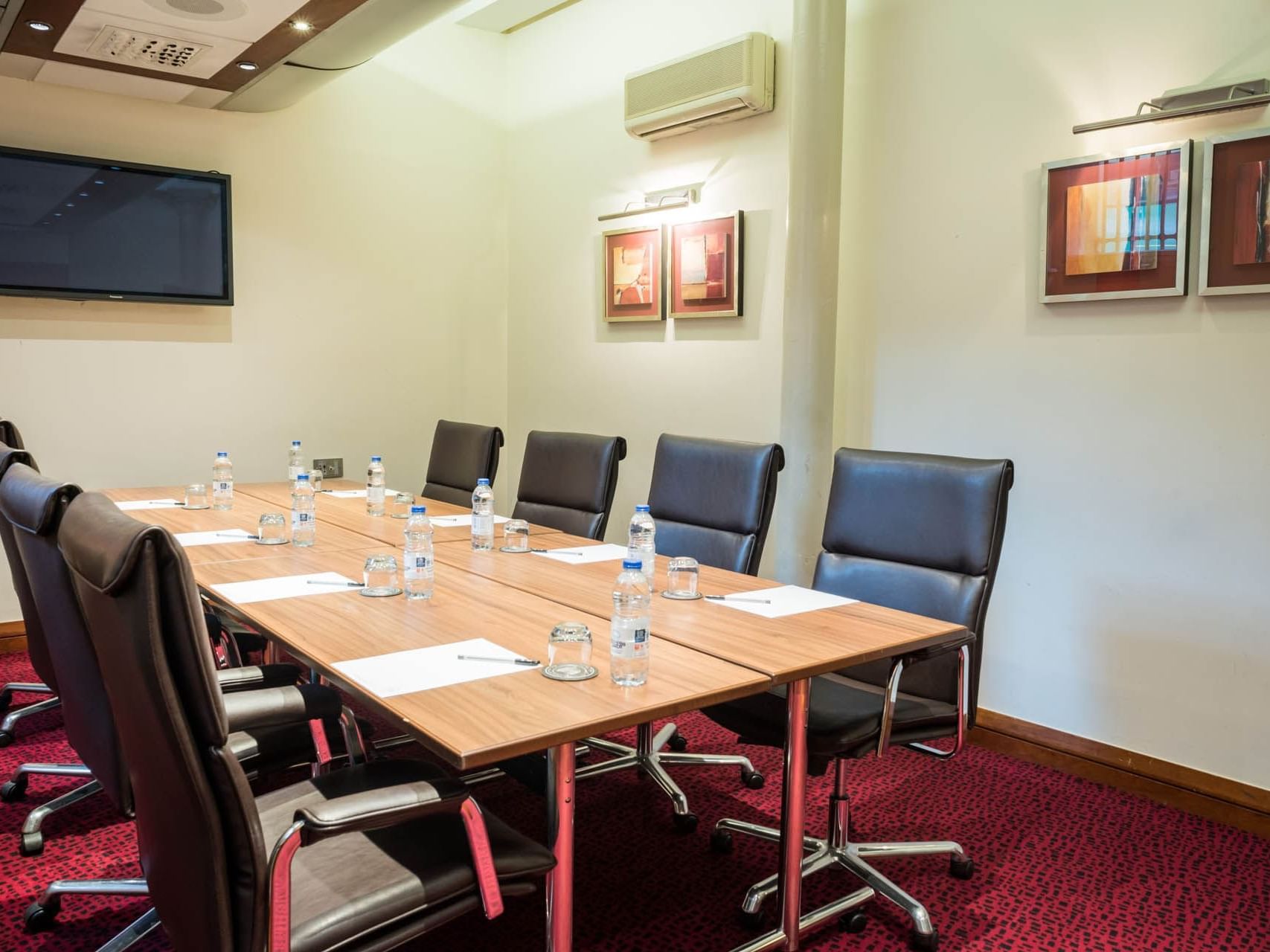 Meeting room area of Clegg Room at Townhouse Hotel Manchester