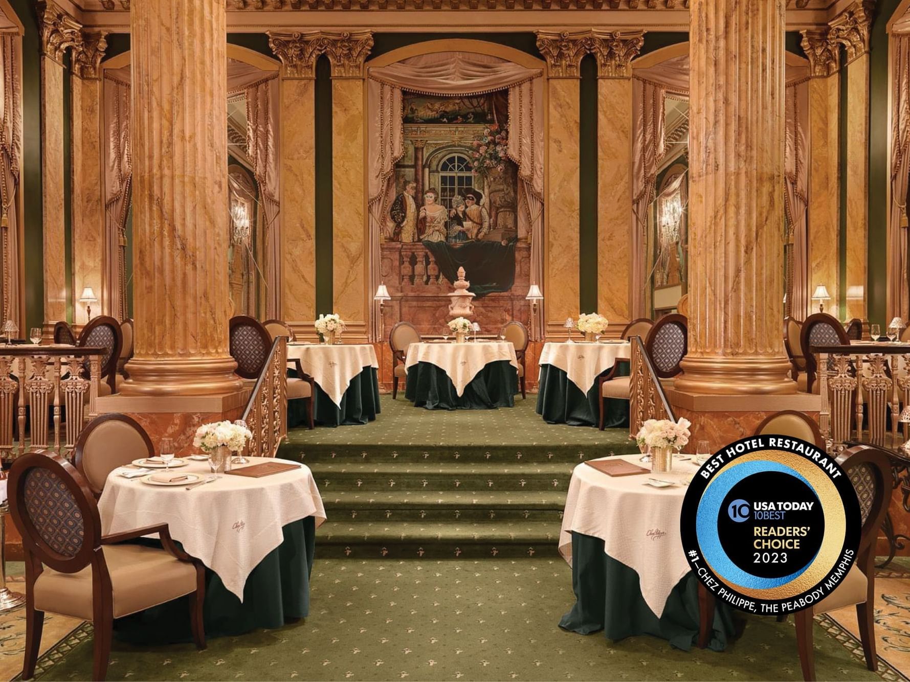 Chez Philippe Voted #1 Hotel Restaurant in USA
