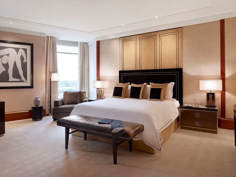 Bed in One Bedroom Crystal Villa at Crown Towers Melbourne