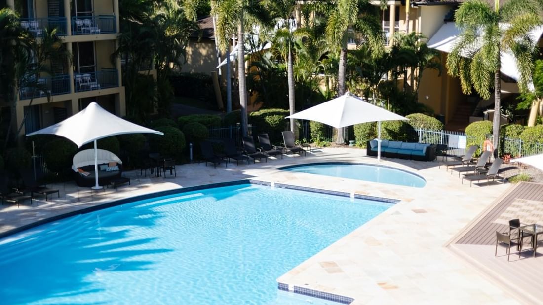 View of the Oasis Pool at Mercure Gold Coast Resort
