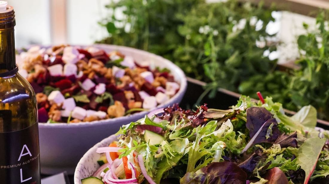 Close-up on the refreshments corner in Niche Conference Room at Pullman Sydney Olympic Park