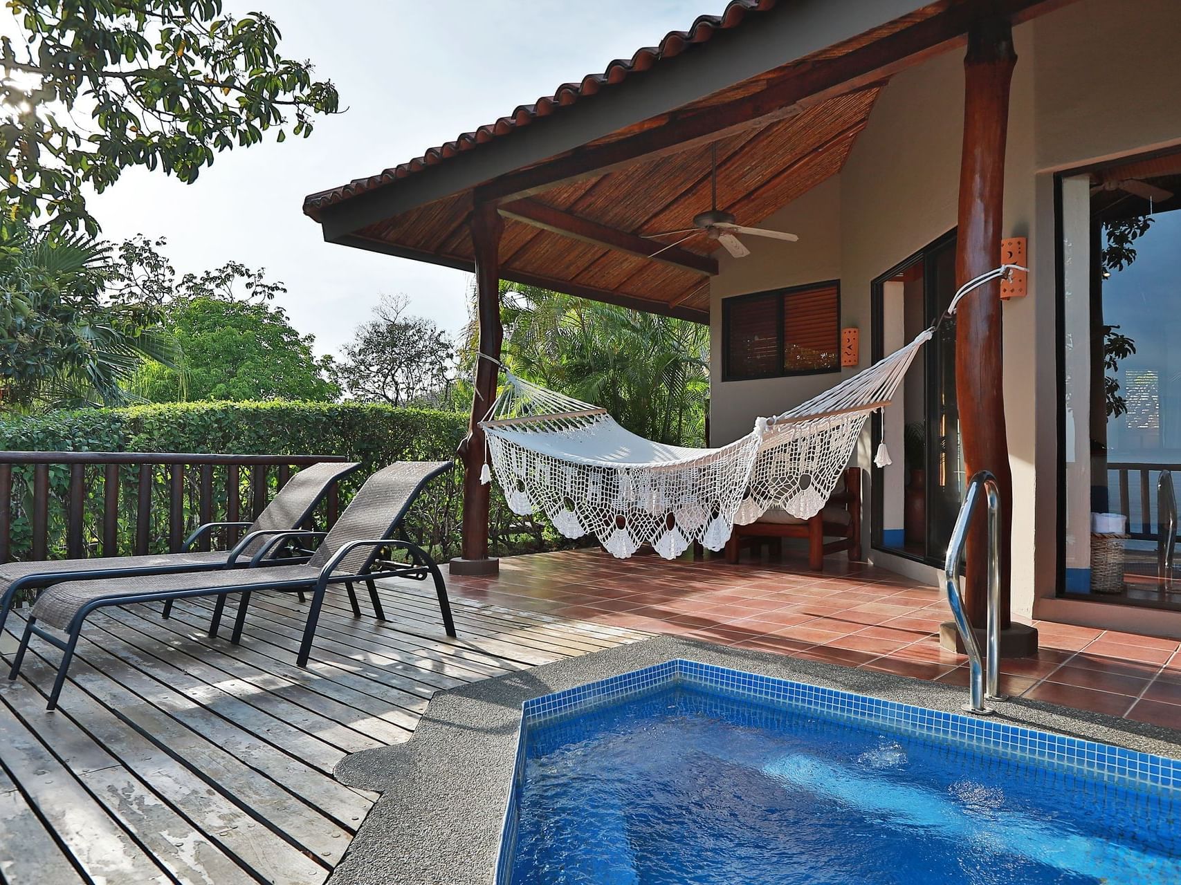 Outdoor Pool in Junior Suite-whirpool at Punta Islita Hotel