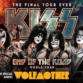 kiss end of the road tour Poster | Royal on the Park hotel 