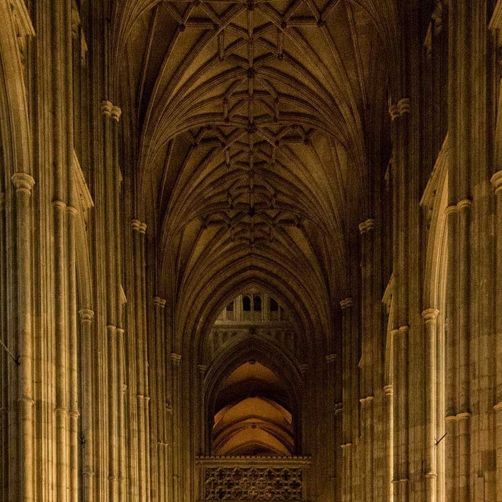 Archway in Saint Martins Cathedral near Falkensteiner Hotels