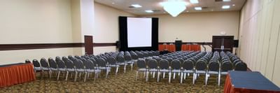 ZEUS Ballroom with conference seats at the Alexis Park Resort 