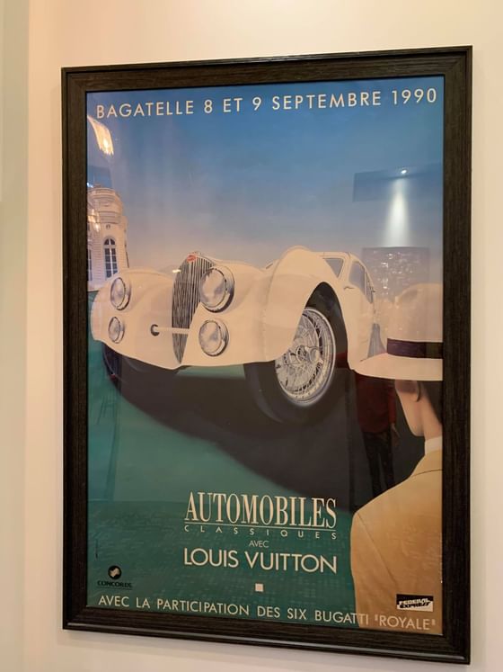 Louis Vuitton Original Bagatelle lithograph at Retro Suites Hotel