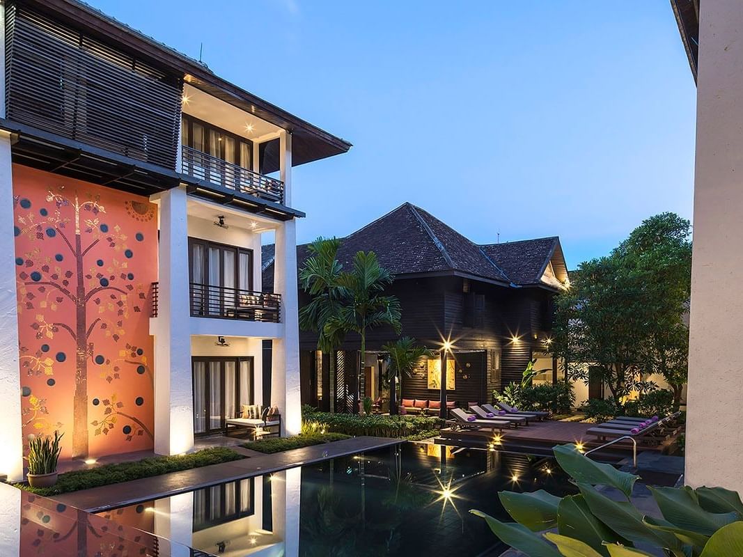 Hotel Exterior and pool area of U Chiang Mai Hotel