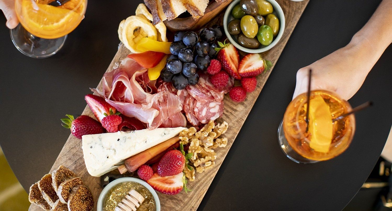 Cheese board and cocktails at Bar