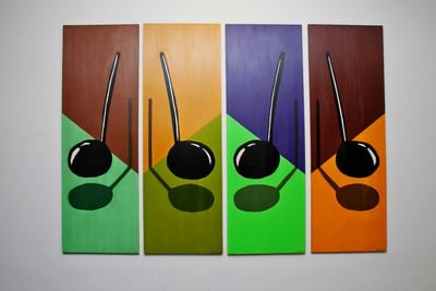 Wall picture with Music notes design at Hotel Nologo