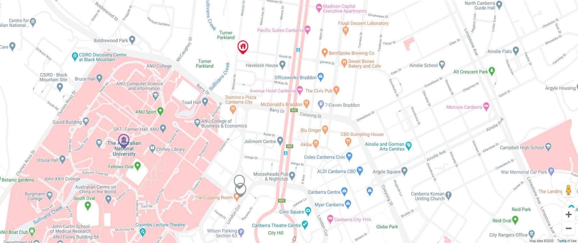 Student Living on Gould  Map