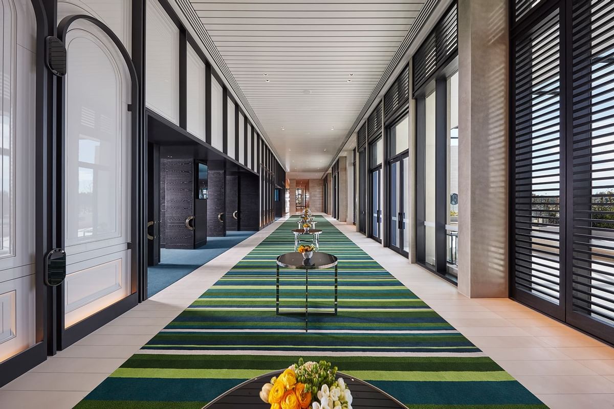 Interior of the Hallway to the Ballrooms at Crown Hotel Perth