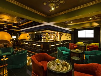 Interior & seating arrangement of Regency Bar at Terra Nova