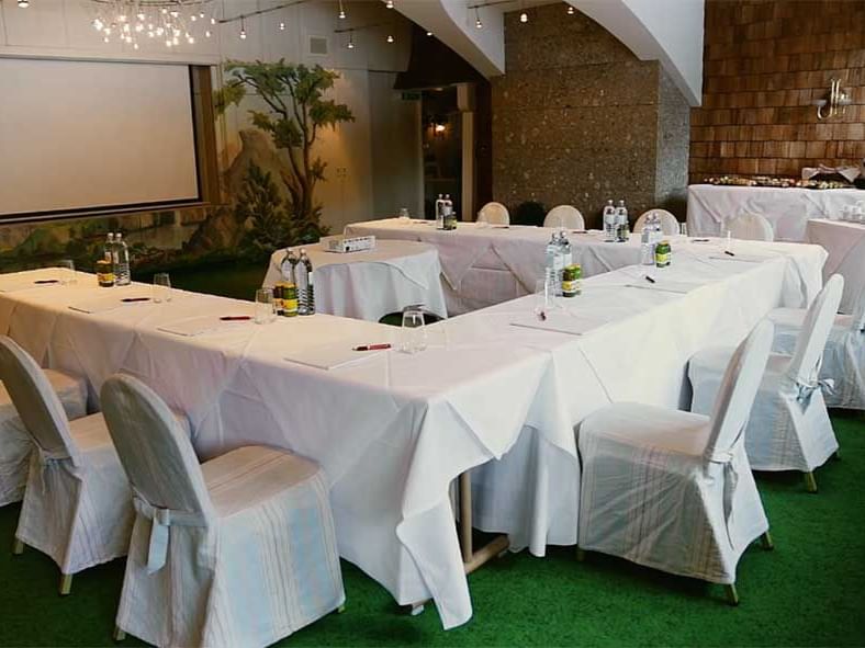 Interior of Saal Defregger conference room at Hotel Liebes