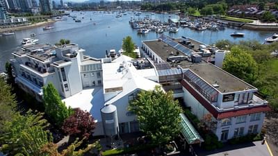 Aerial view of the Exclusive Granville Island Hotel