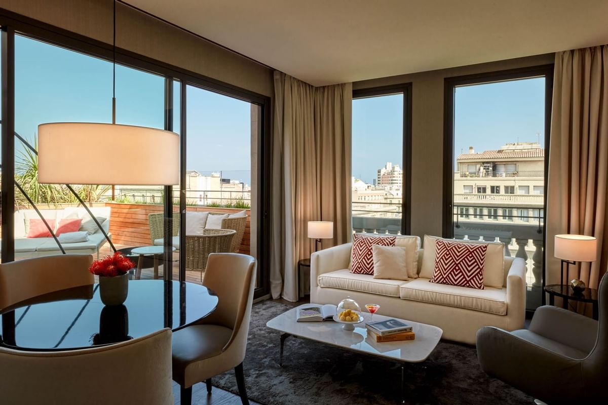 3 Room and Suite Sofa view at Almanac Barcelona