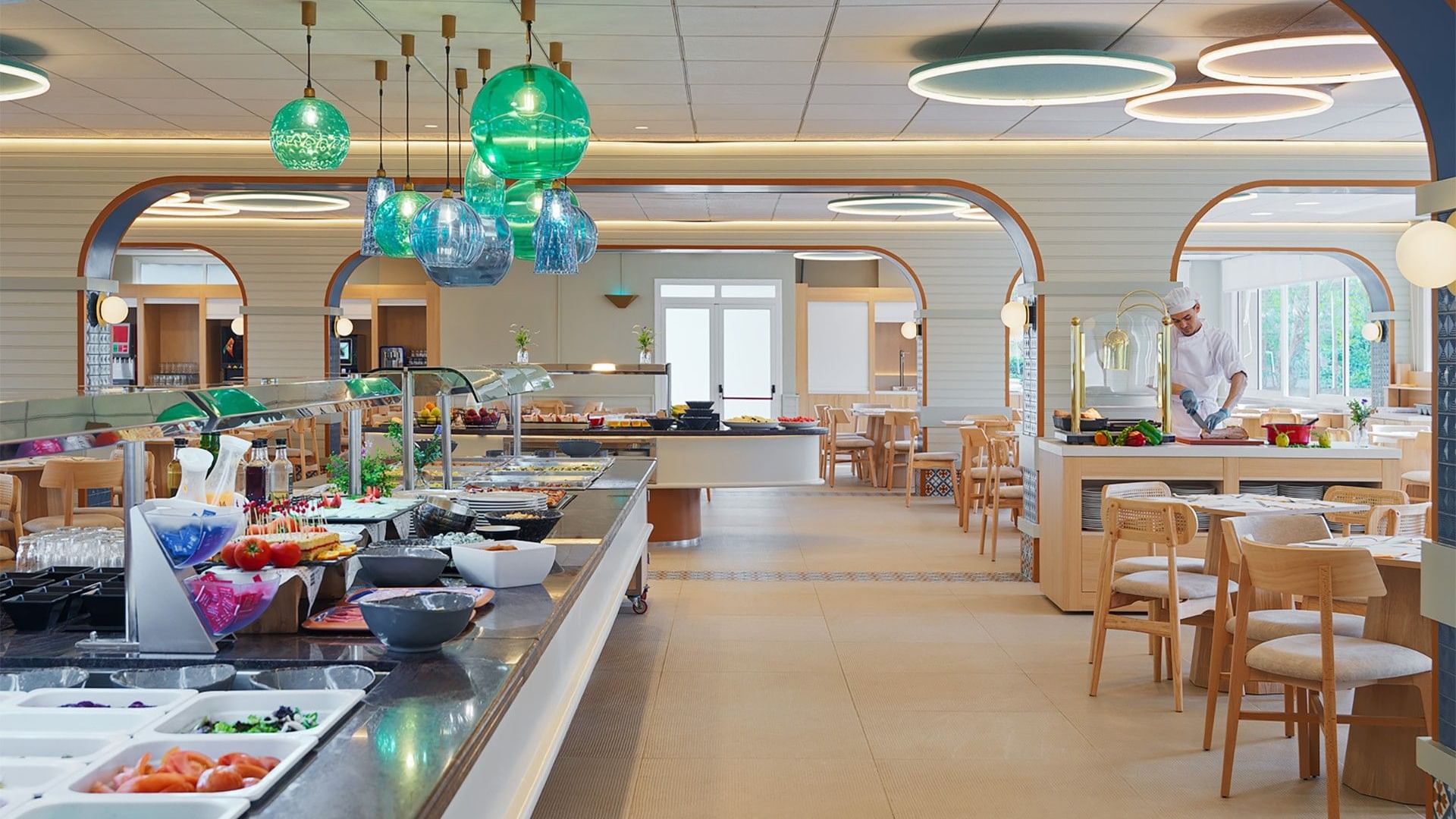 Buffet restaurant at Ponient Marinada