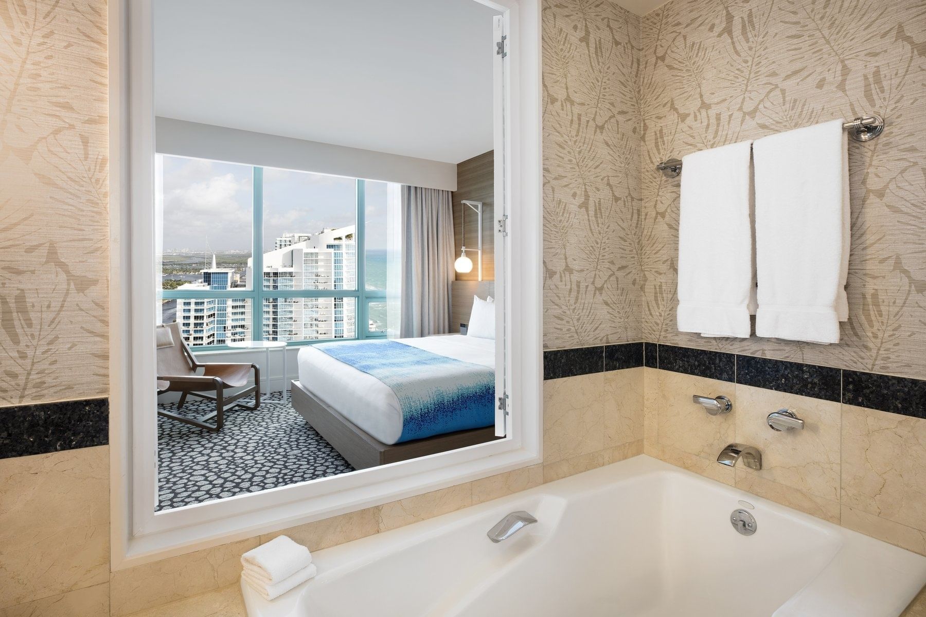 Diplomat Suite full bathroom with a tub at Diplomat Resort 
