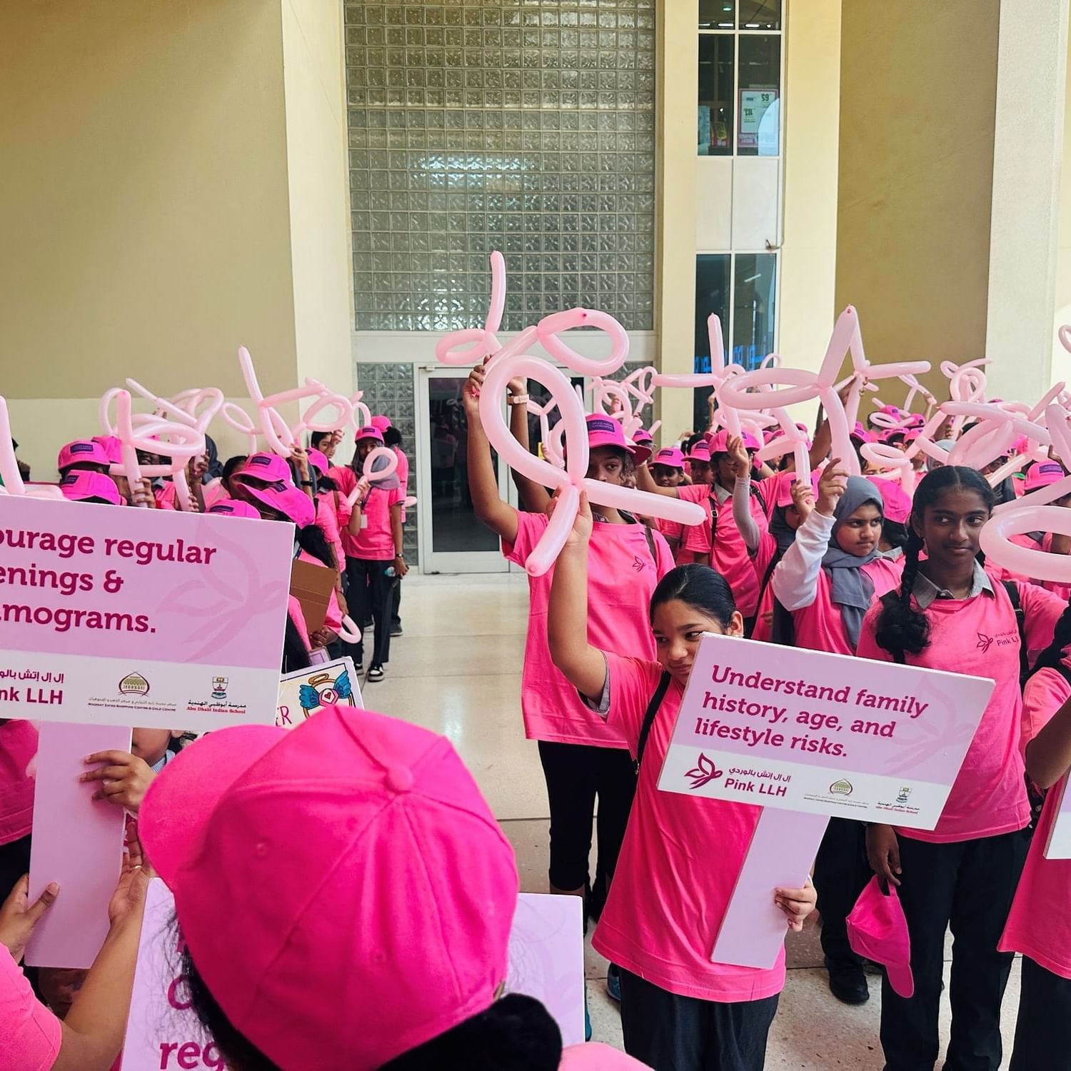 October Breast Cancer Awareness Month Pink Walk Abu Dhabi