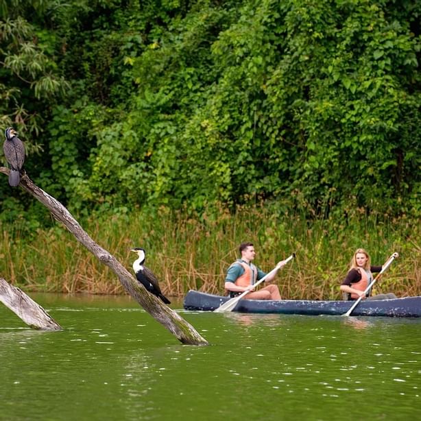 A Canoeing Experience in a lake near Arusha Serena Hotels