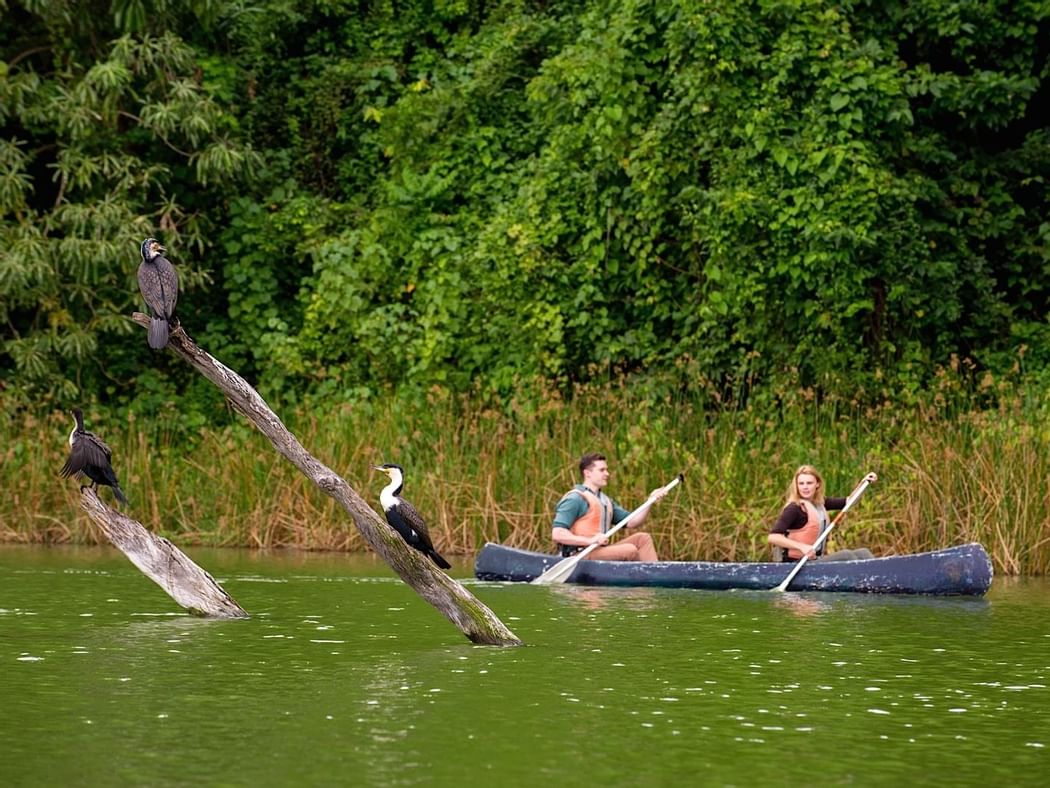 A Canoeing Experience in a lake near Arusha Serena Hotels