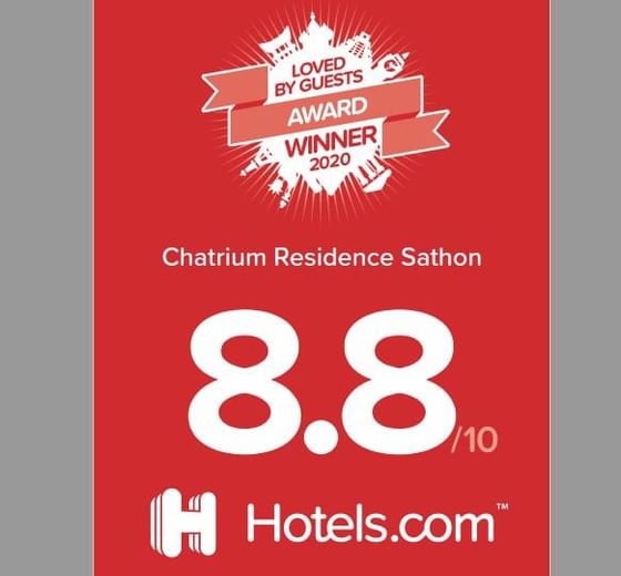 Poster of loved by guests at Chatrium Residence Sathon