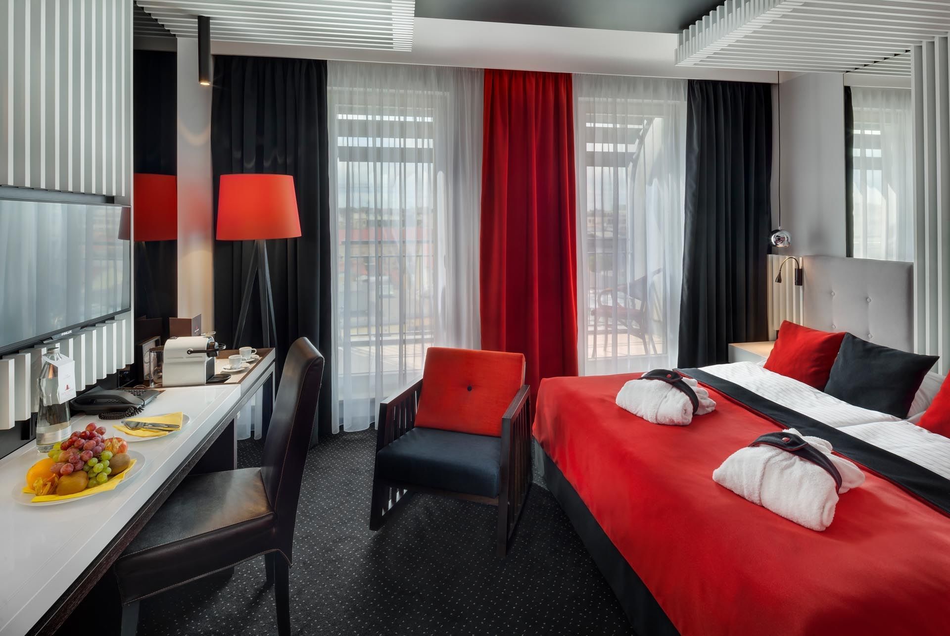 Superior Room with Balcony at Hotel Clement Prague