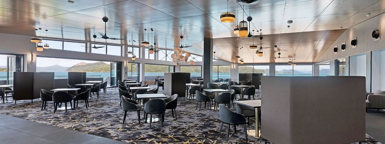 Interior of a restaurant at Daydream Island Resort