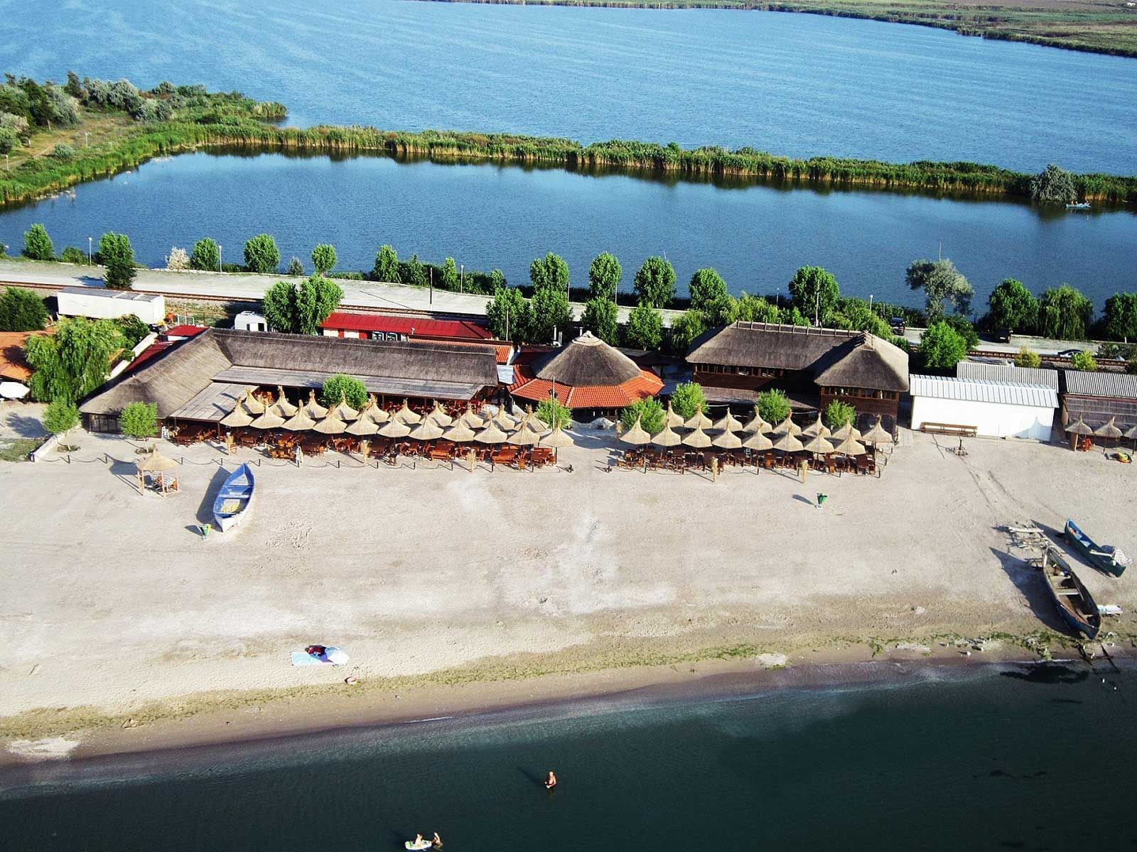Aerial view of Popasul Pescarilor near Ana Hotels Europa