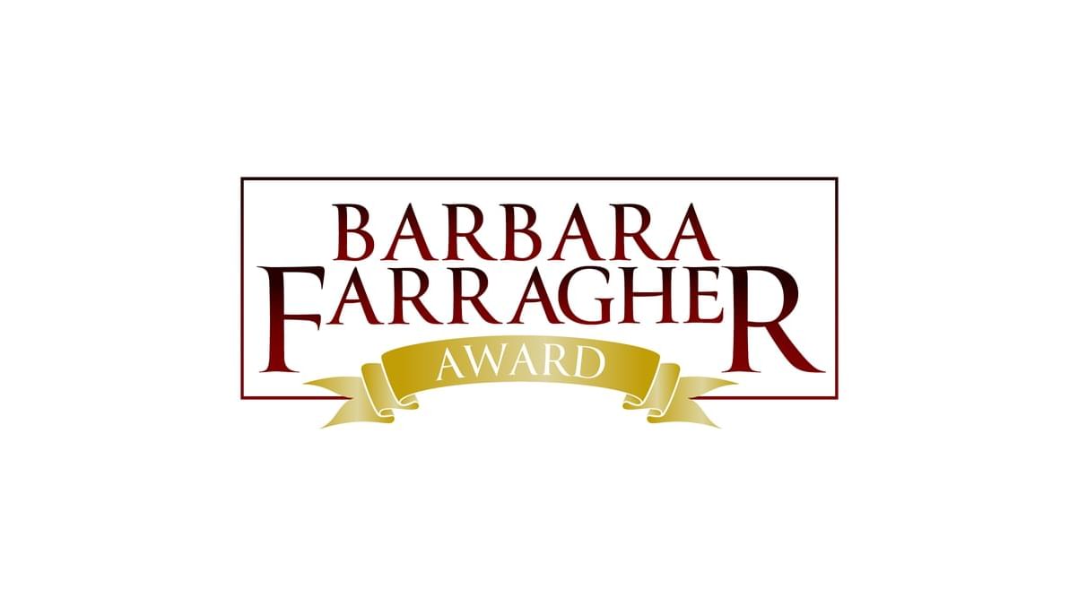Logo of the Barbara Farragher Award used at Eureka Casino Resort