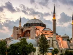 Wide shot of the Hagia Sophia near Eresin Hotels Express
