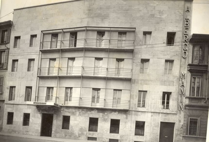 Facciata Hotel Manin del 1940