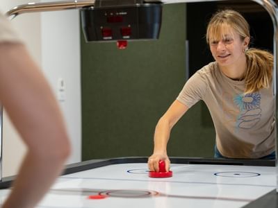 UniLodge Auckland Central Students Playing Games in the Games Area