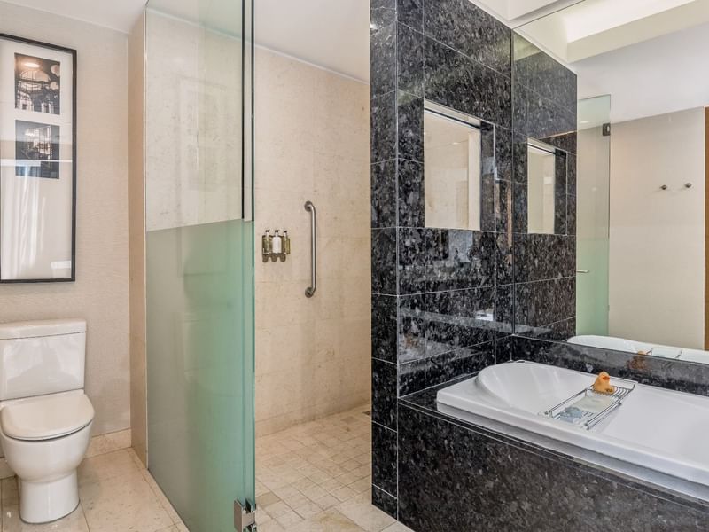 Bathroom, Deluxe Room, 2 Double, Live Aqua Urban Resort Mexico