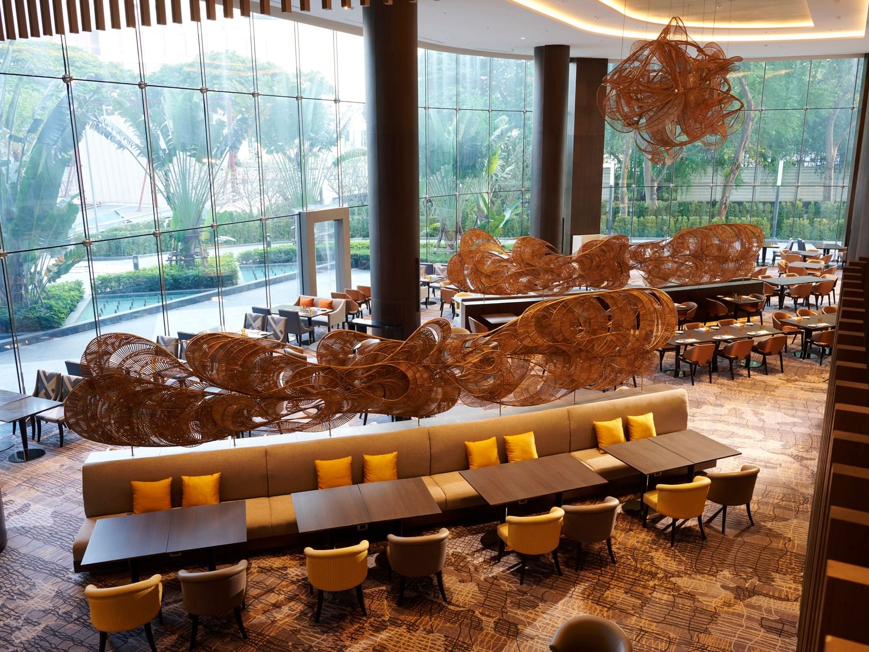 Lounge & dining area in Savio at Chatrium Grand Bangkok