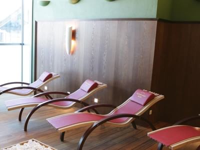 Relaxing area at Tiefenbrunner Hotel in Kitzbühel, Austria