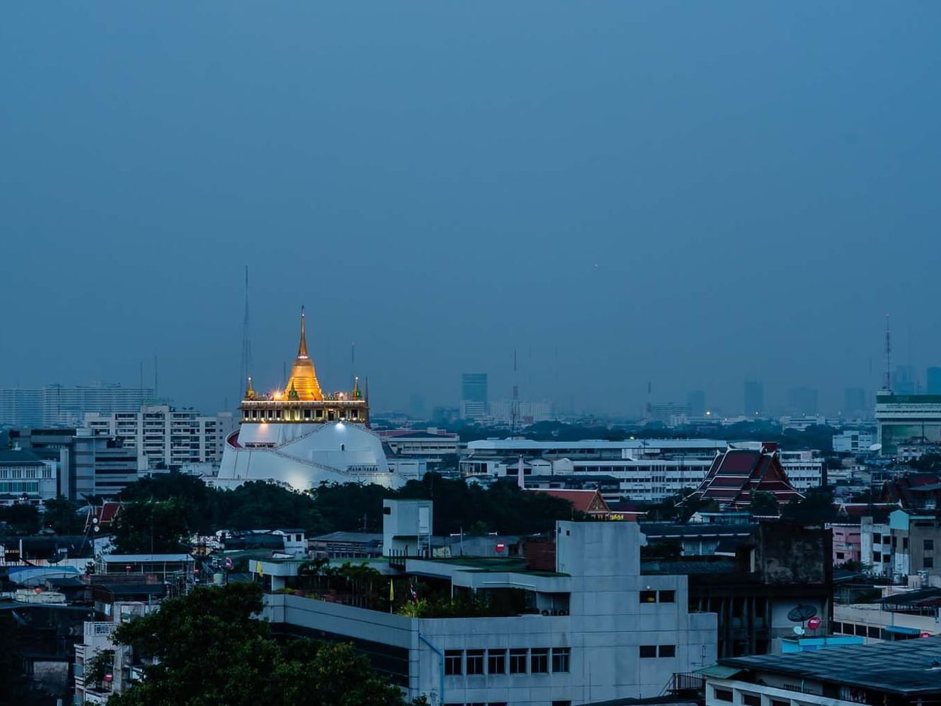 The Golden Mount (Wat Saket) near Chatrium Hotel Riverside Bangkok